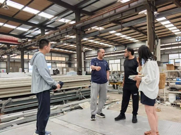 Saudi Arabian Clients Visit Our Modular Container House Factory Saudi Arabian Clients Visit Our Modular Container House Factory